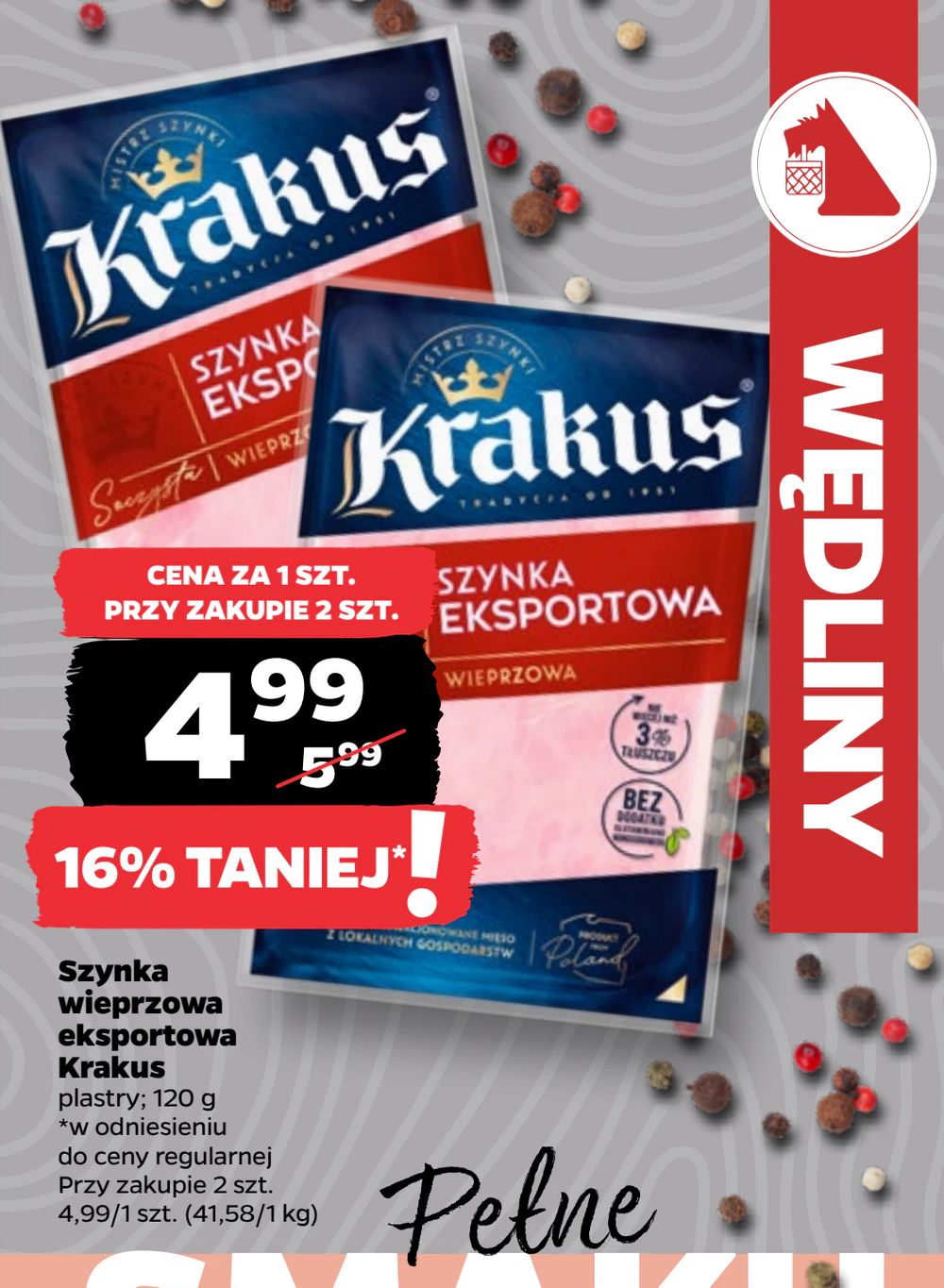 Szynka wieprzowa eksportowa Krakus