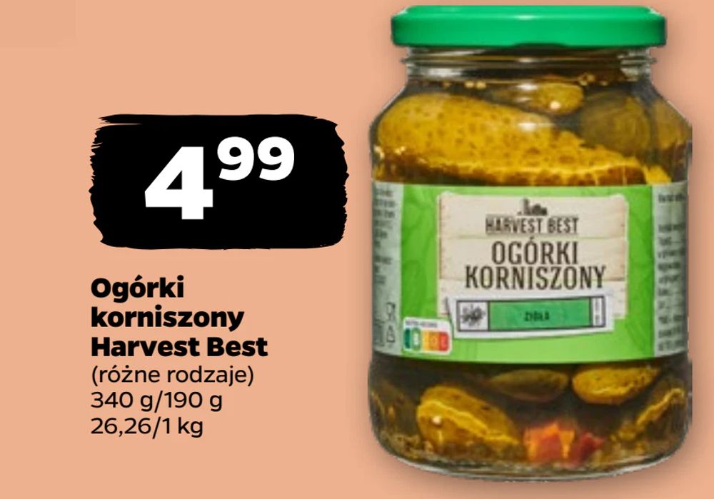 Ogórki korniszony Harvest Best
