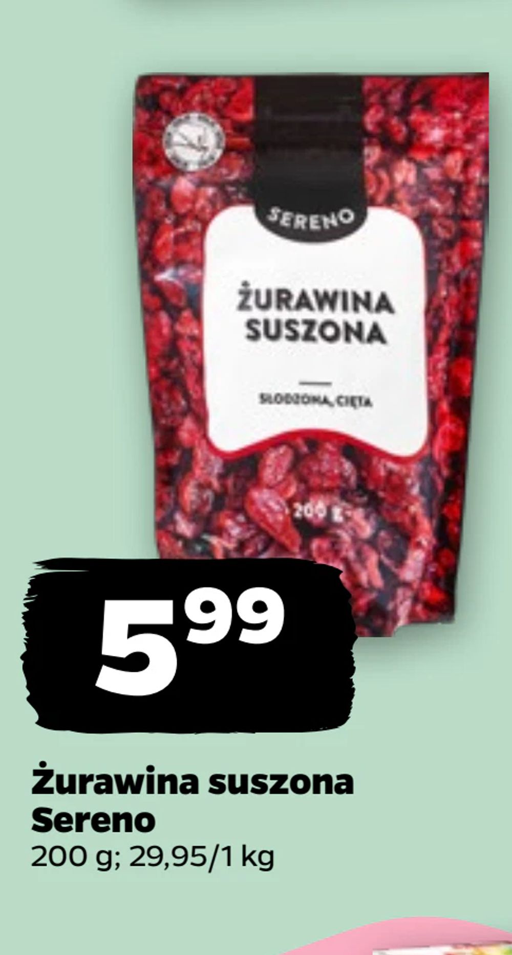 Żurawina suszona Sereno