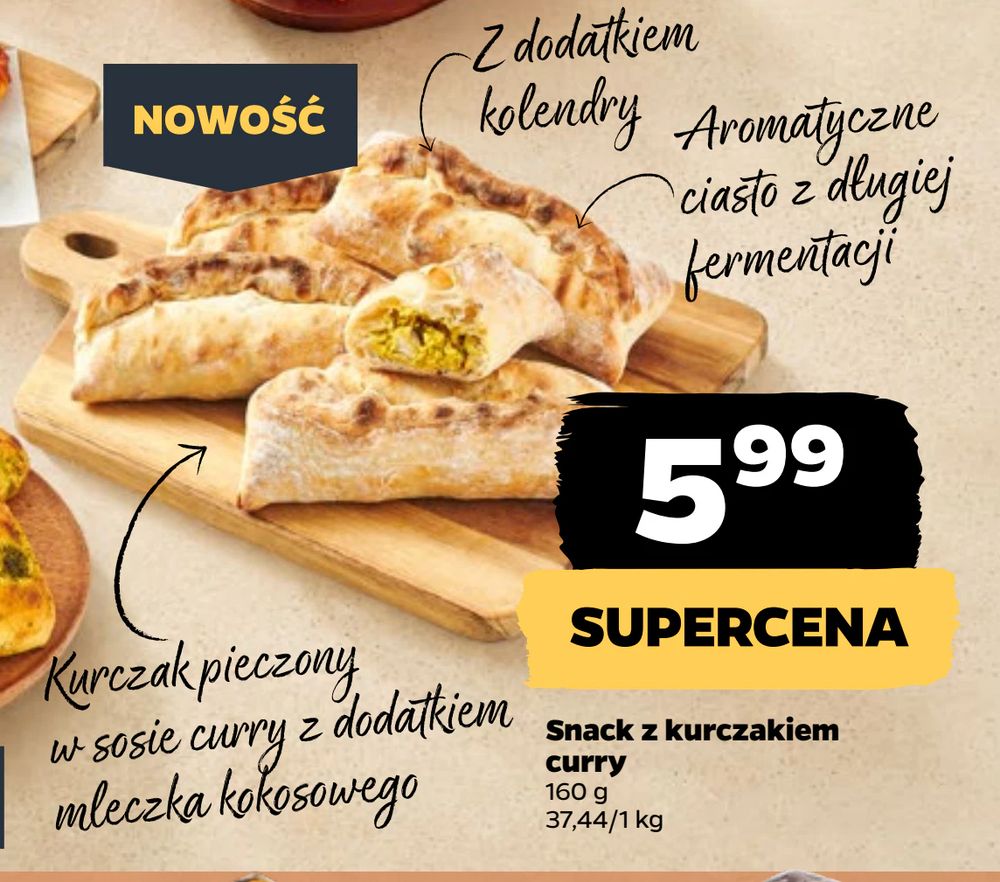 Snack z kurczakiem curry