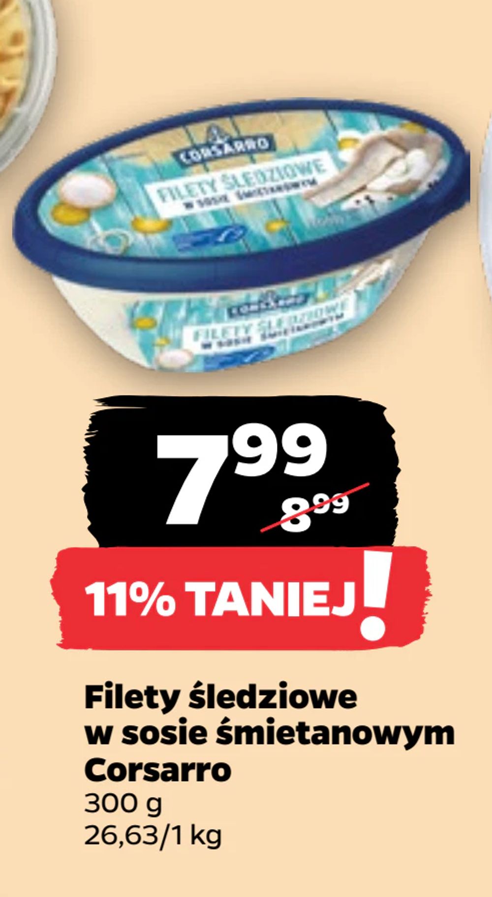 Filety śledziowe w sosie śmietanowym Corsarro