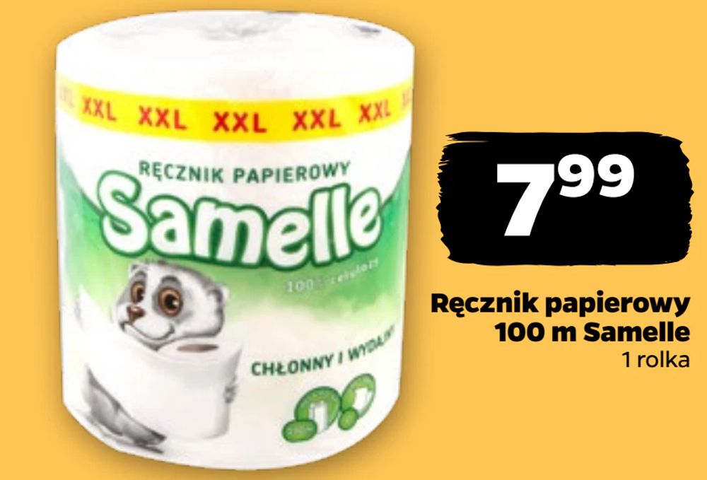 Ręcznik papierowy 100 m Samelle
