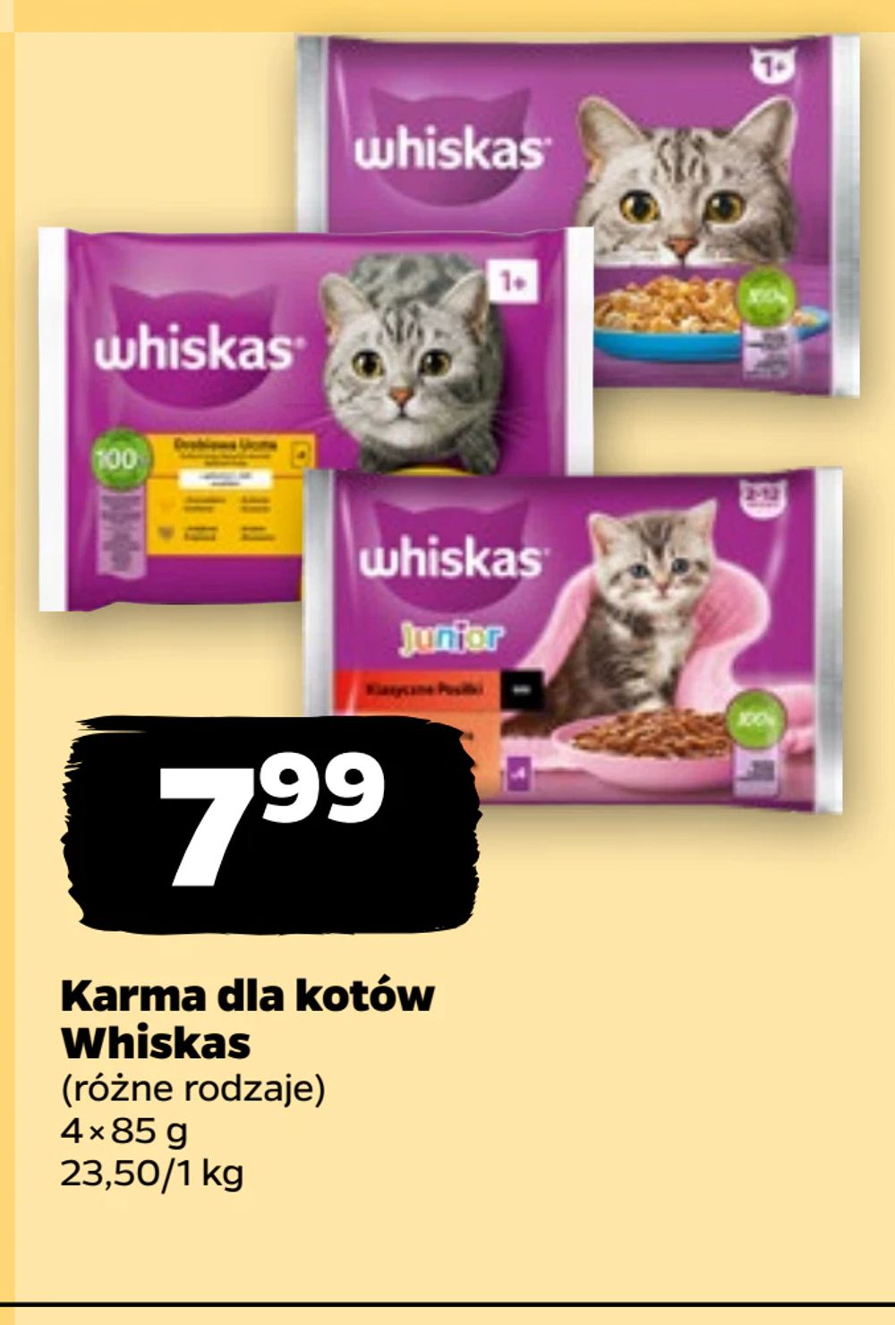 Karma dla kotów Whiskas