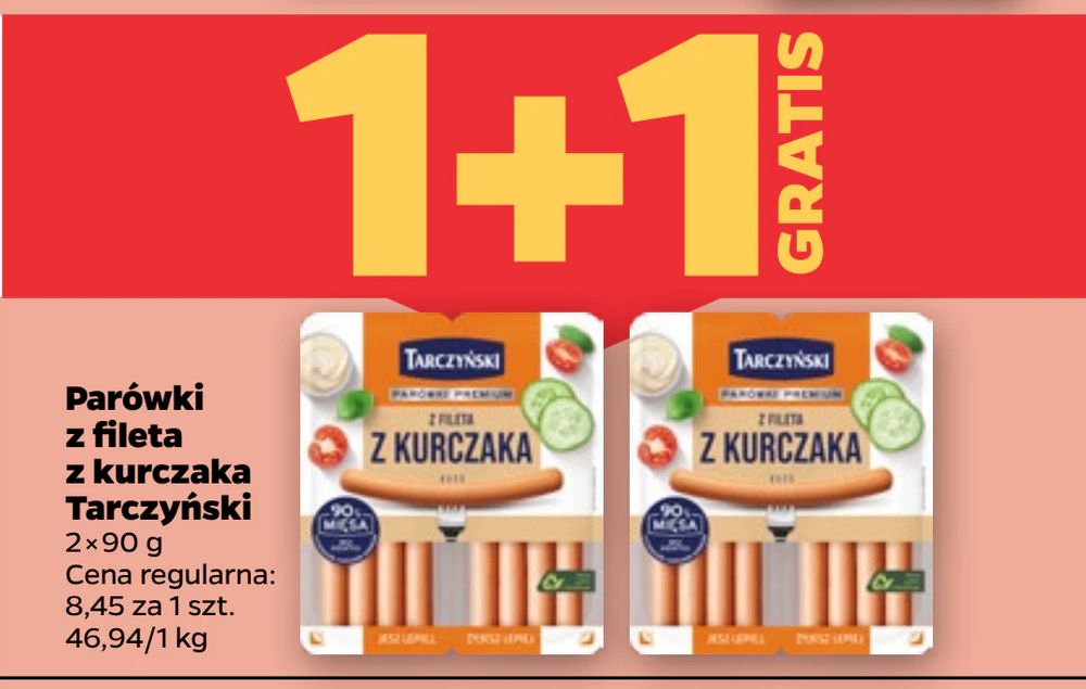 Parówki z fileta z kurczaka Tarczyński