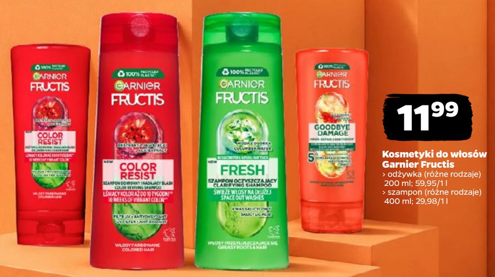 Kosmetyki do włosów Garnier Fructis