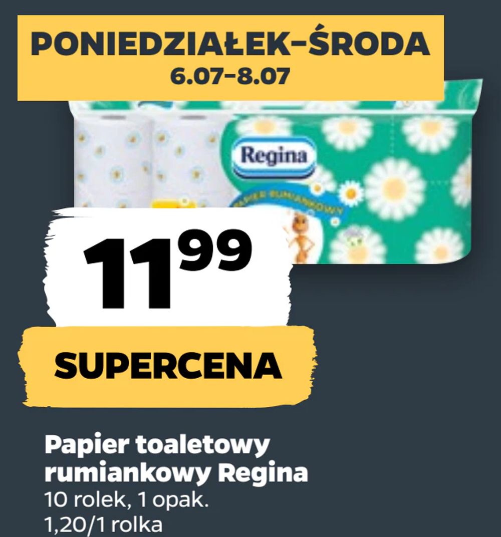 Papier toaletowy rumiankowy Regina