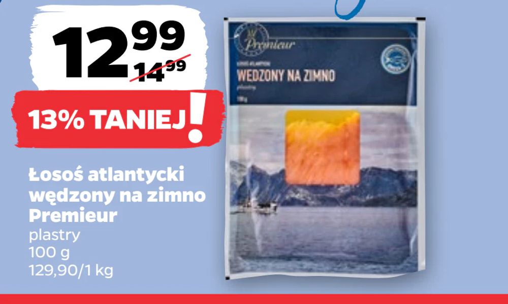 Łosoś atlantycki wędzony na zimno Premieur