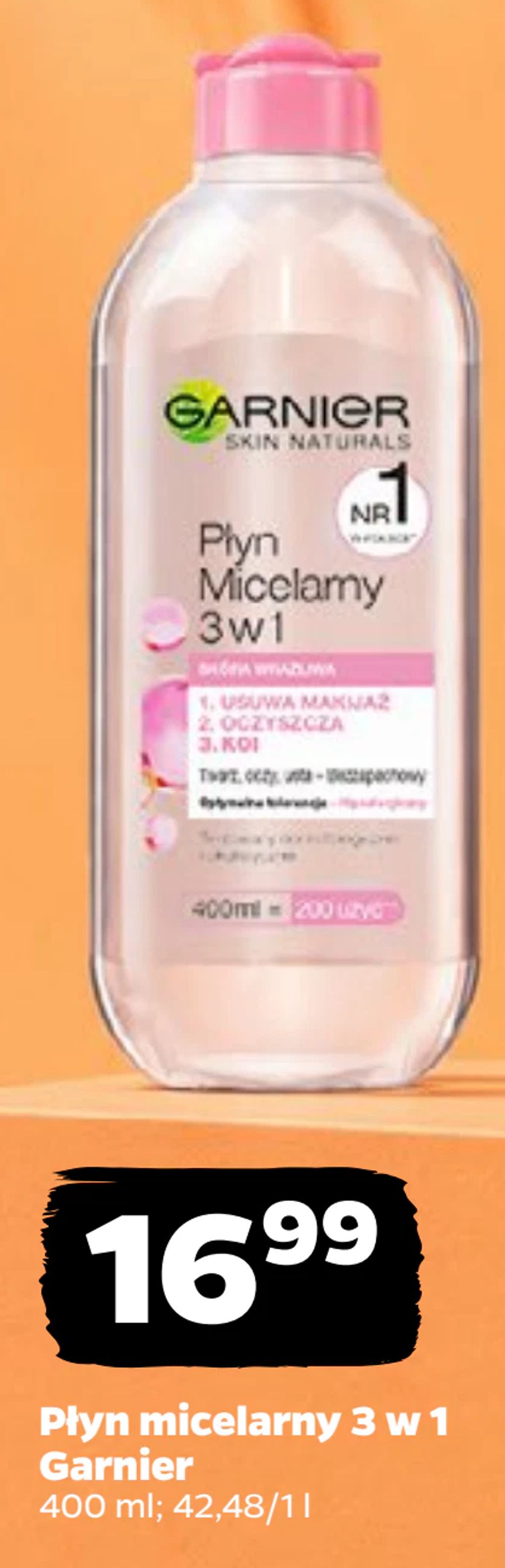 Płyn micelarny 3 w 1 Garnier