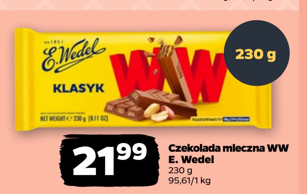 Czekolada mleczna WW E. Wedel