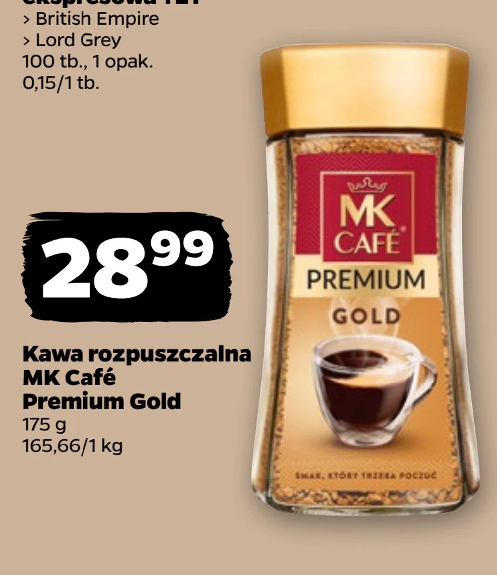 Kawa rozpuszczalna MK Café Premium Gold