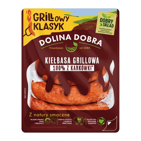 Dolina Dobra Kiełbasa grillowa 375 g