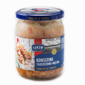 Konserwa tłuszczowo-mięsna 465g Łuków