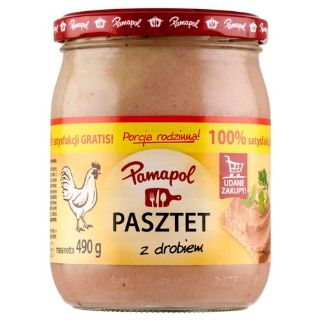 Pamapol Pasztet z drobiem 490 g