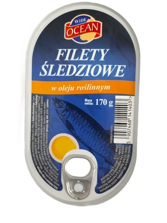Wide Ocean Filety śledziowe w oleju 170 g