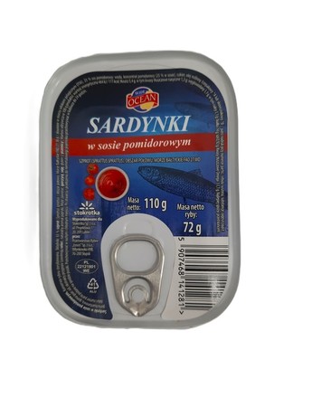Wide Ocean Sardynki w sosie pomidorowym 110 g