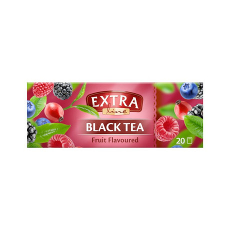 Extra Line Herbata czarna o smaku owocowym 30g (20 x 15,5g)