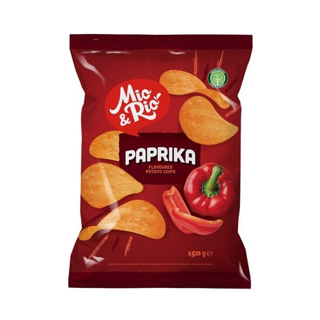 Mio&Rio Chipsy ziemniaczane o smaku paprykowym 150 g