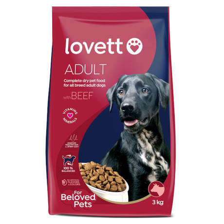 Lovett Karma sucha dla psa w wołowiną 3 kg