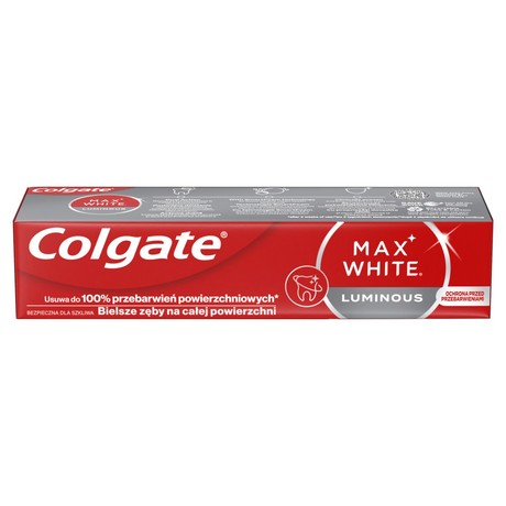 Colgate Max White Luminous Wybielająca pasta do zębów z fluorem 75 ml