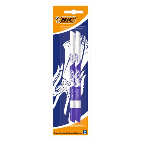 BIC Ink Eater Wymazywacz do piór FP niebieski Blister 2szt