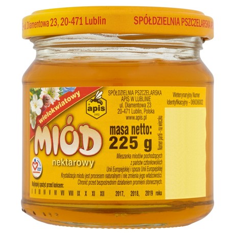 Apis Miód nektarowy wielokwiatowy 225 g