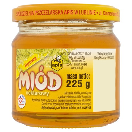 Apis Miód nektarowy lipowy 225 g