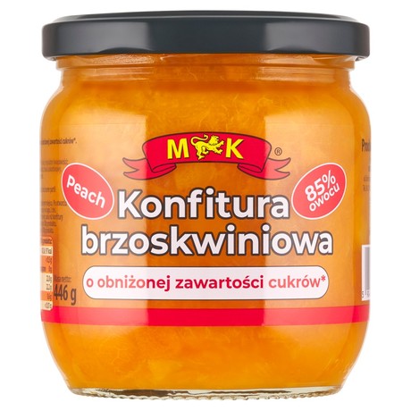 MK Konfitura brzoskwiniowa o obniżonej zawartości cukrów 446 g