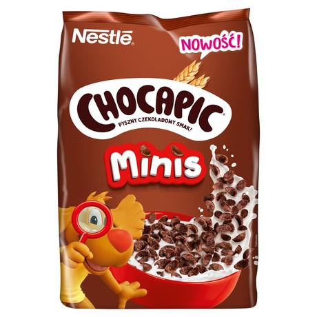 Nestlé Chocapic Minis Zbożowe muszelki o smaku czekoladowym 400 g