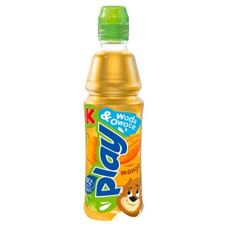 Kubuś Play Owoce & Marchew Napój o smaku marchwi i truskawki 400 ml