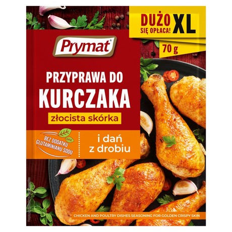 Prymat Przyprawa do kurczaka złocista skórka i dań z drobiu 70 g