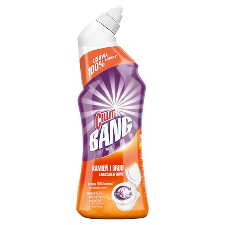 Cillit Bang Produkt do czyszczenia i dezynfekcji muszli toaletowej kamień i brud 750 ml