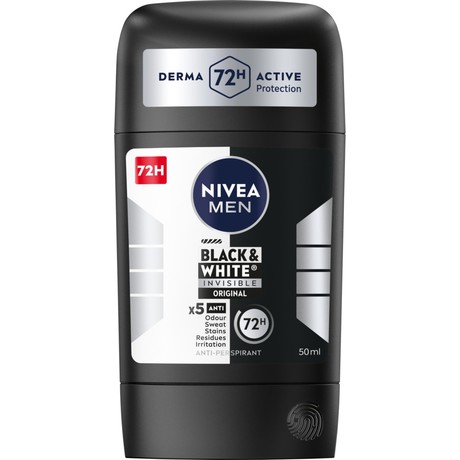Nivea MEN Black & White Invisible Original Antyperspirant w sztyfcie 50 ml