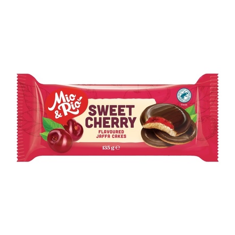 Mio&Rio Biszkopty z galaretką wiśniową 135 g