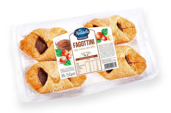 Fagottini Ciastka nocciola z krem kakaowo-orzechowym 150 g