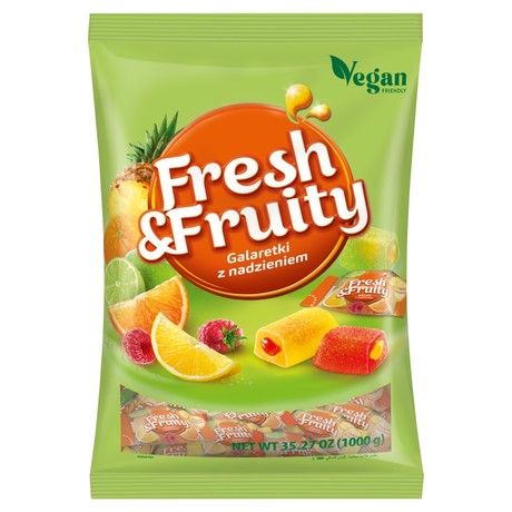 Fresh & Fruity Galaretki z nadzieniem 1000 g