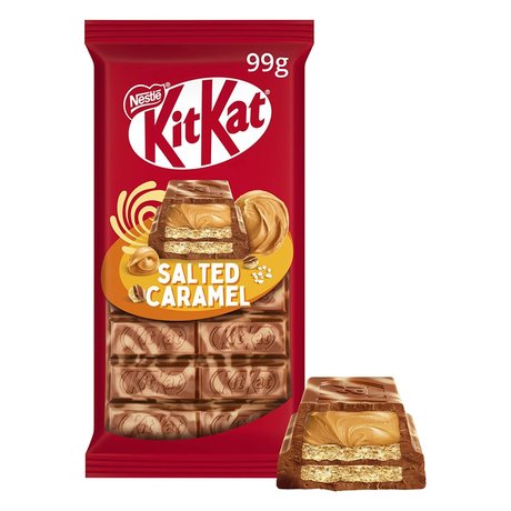 KitKat Salted Caramel Czekoladowa tabliczka w mlecznej czekoladzie o smaku karmelowym 99 g