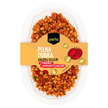 Perla Pełna Dobra Sałatka bulgur pomidor & humus 210 g