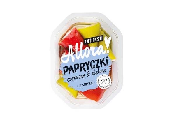 Allora Papryczki czerwone i zielone z serkiem 150 g
