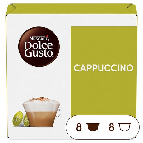 NESCAFÉ Dolce Gusto Cappuccino Kawa w kapsułkach 186,4 g (8 x 17 g i 8 x 6,3 g)