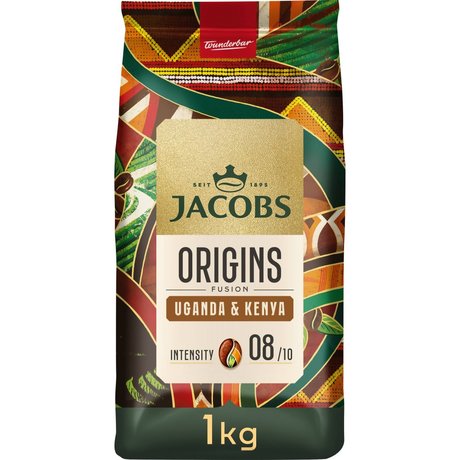 Jacobs Origins Fusion Uganda & Kenya Kawa ziarnista palona 1000 g
