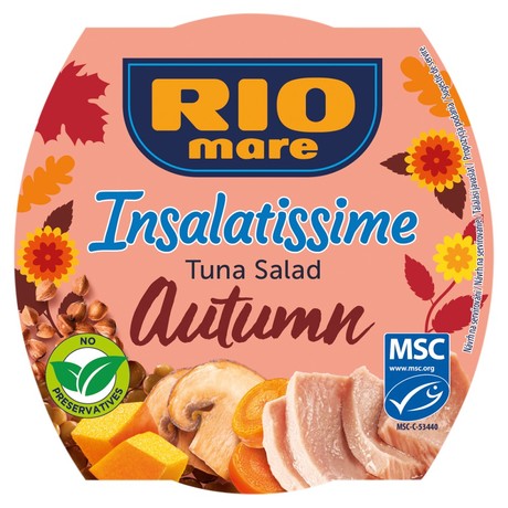 Rio Mare Insalatissime Autumn Gotowe danie z warzyw i tuńczyka 160 g