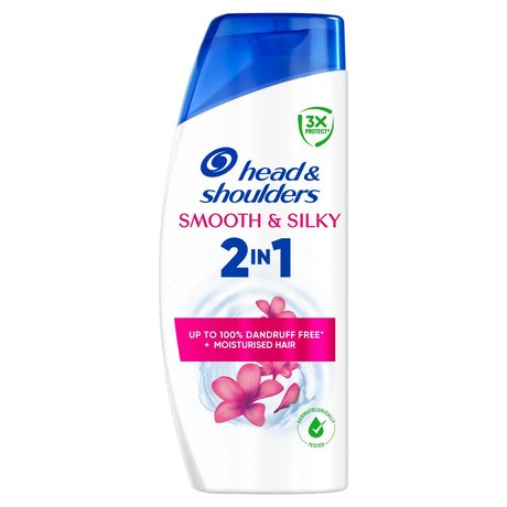 Head & Shoulders Smooth & Silky 2 w 1 Szampon z Odżywką 400 ml. Włosy bez Łupieżu