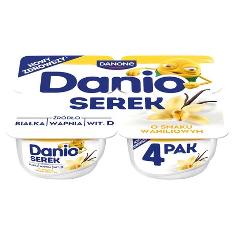 Danio Serek o smaku waniliowym 520 g (4 x 130 g)