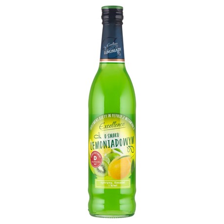 Excellence Syrop o smaku lemoniadowym cytryny limetki i kiwi 430 ml