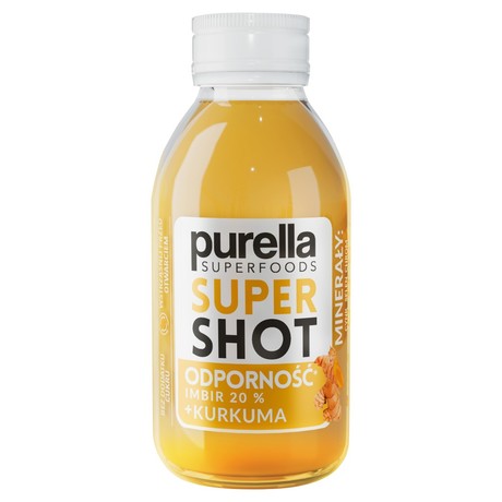 Purella Superfoods SuperShot Napój niegazowany imbir + kurkuma 100 ml