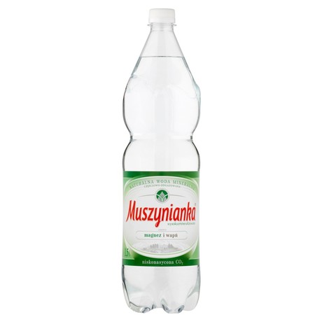 Muszynianka Naturalna woda mineralna wysokozmineralizowana niskonasycona CO₂ 1,5 l
