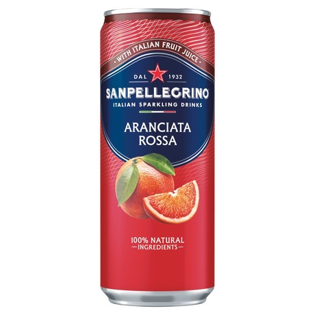 Sanpellegrino Napój gazowany o smaku czerwonych pomarańczy 330 ml
