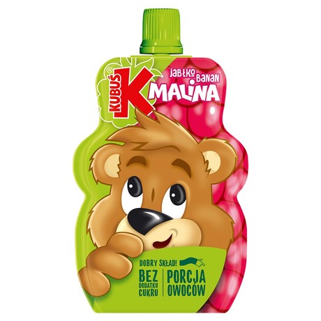Kubuś Mus jabłko banan malina 100 g