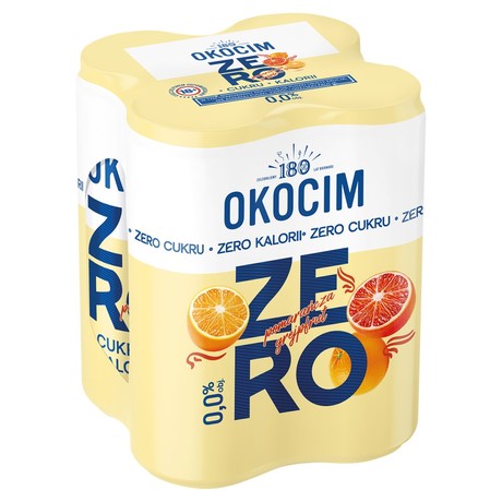 Okocim Piwo bezalkoholowe pomarańcza-grejpfrut 4x500 ml