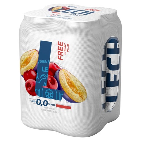 Lech Free Piwo bezalkoholowe o smaku wiśni i śliwki 2 l (4 x 0,5 l)